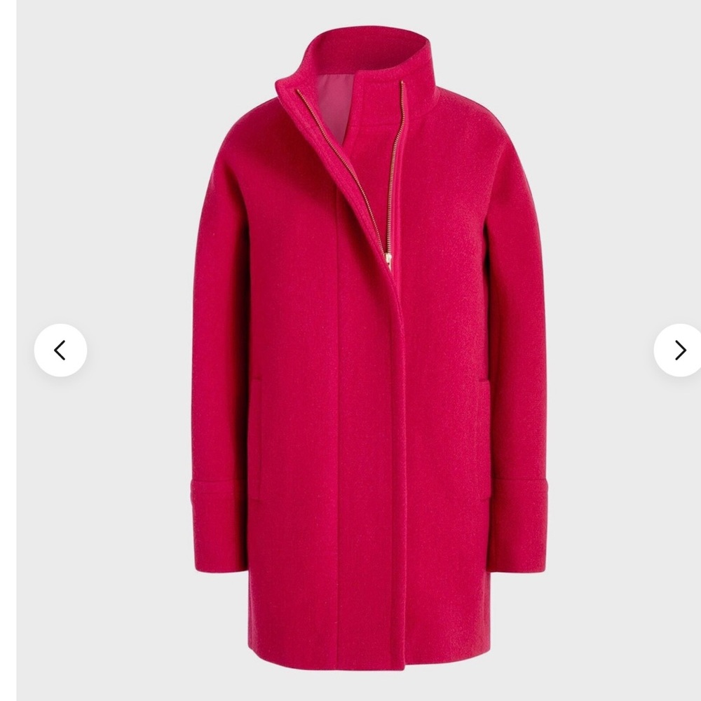 Vibrant Pink Wool Coat